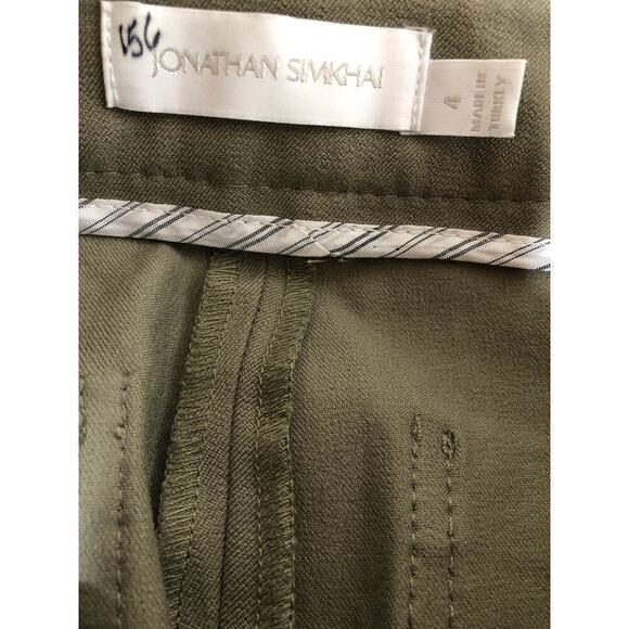 Jonathan Simkhai Kassandra Pant Bootcut Olivine NWOT 4 - Picture 6 of 8